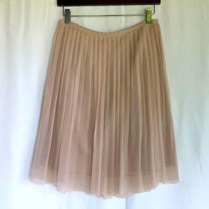Silk Chiffon pleated skirt